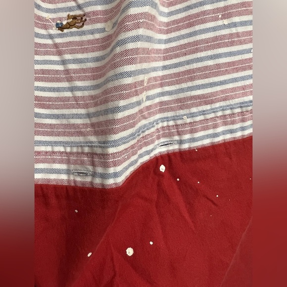 Free‎ People Tricia Fix $248 Patchwork Pants Polo Ralph Lauren Repurposed Artsy - Picture 7 of 9